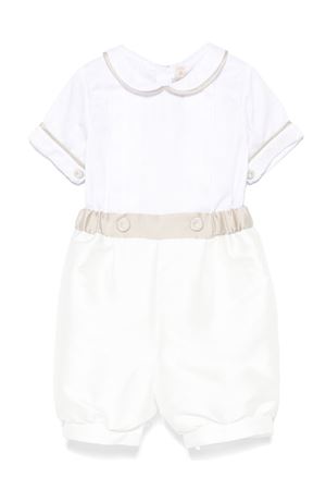 White and beige romper LA STUPENDERIA KIDS | CBPG09S65